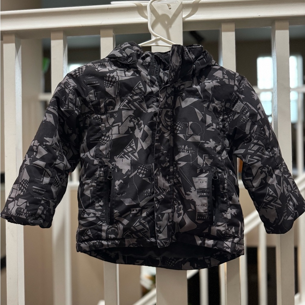 Sportcaster Geometric Patterned Puffer Jacket